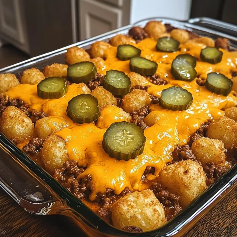 Loaded Cheeseburger Tater Tot Bake 30 Minutes Easy Delicious