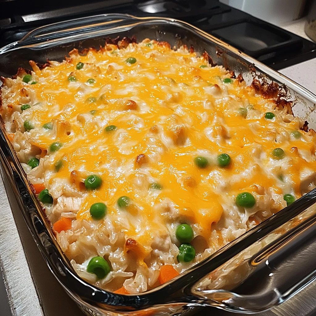 Loaded Cheesy Chicken and Rice Bake 30 Minutes Ultimate Delicious