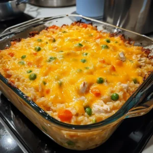 Loaded Cheesy Chicken and Rice Bake 30 Minutes Ultimate Delicious