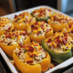 Loaded Marry Me Chicken Stuffed Peppers 4 Servings Easy Delicious