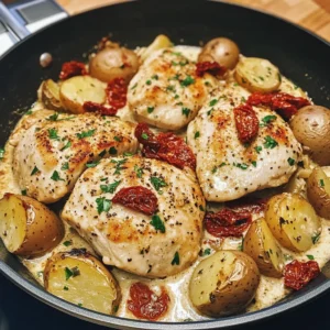 One-Pan Marry Me Chicken and Potatoes 30 Minutes Easy Delicious