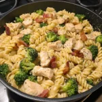One-Pot Ranch Chicken Bacon and Broccoli Pasta 30 Minutes Easy Delicious