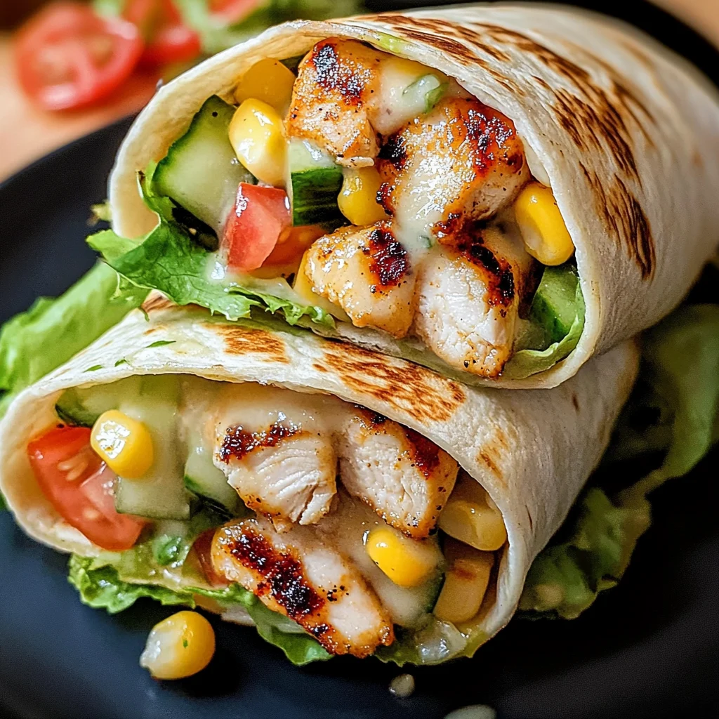 Southwest Grilled Chicken Wraps 6 Ingredients Easy Delicious