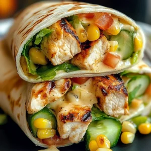 Southwest Grilled Chicken Wraps 6 Ingredients Easy Delicious