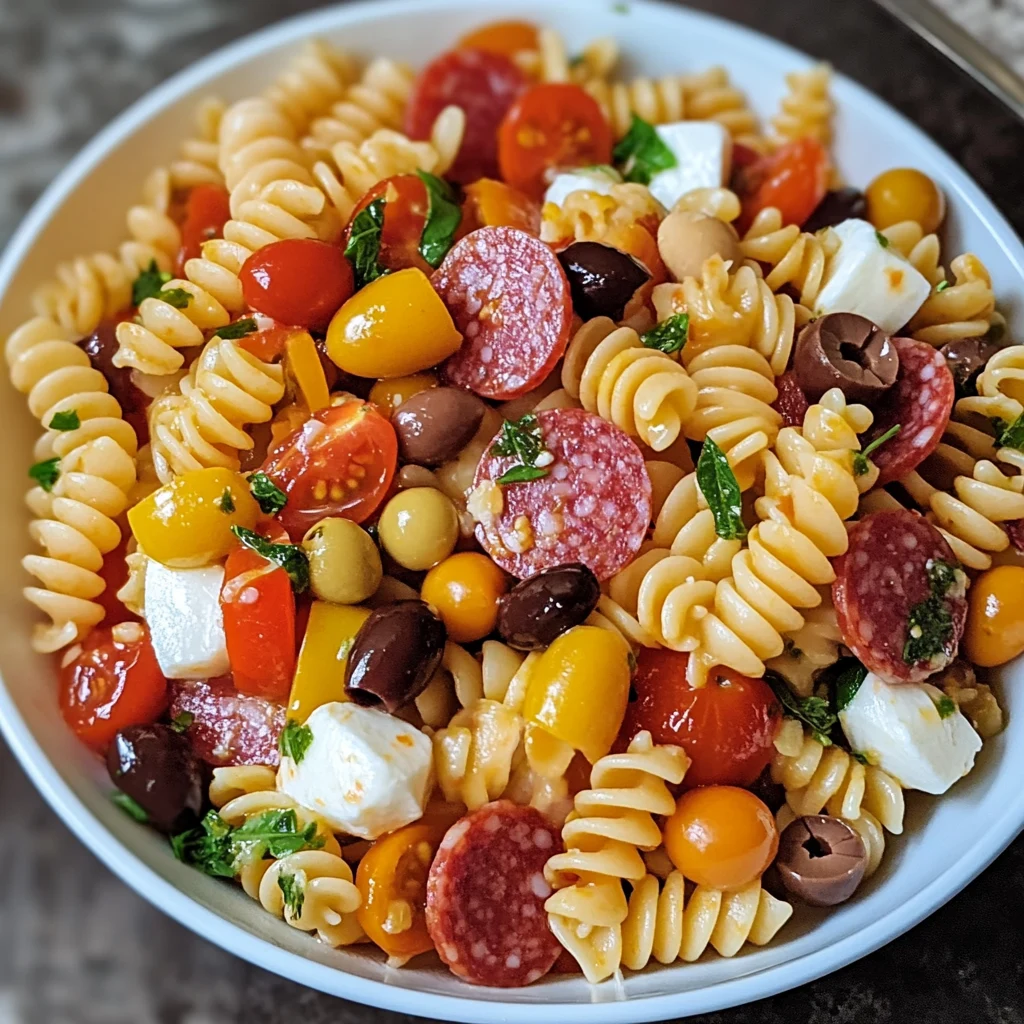 Zesty Italian Pasta Salad 7 Ingredients Ultimate Delicious