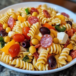 Zesty Italian Pasta Salad 7 Ingredients Ultimate Delicious