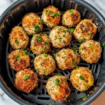 Air Fryer Chicken Meatballs 10 Ingredients Easy Delicious