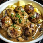 Beef Meatballs in Mushroom Gravy 30 Minutes Easy Delicious