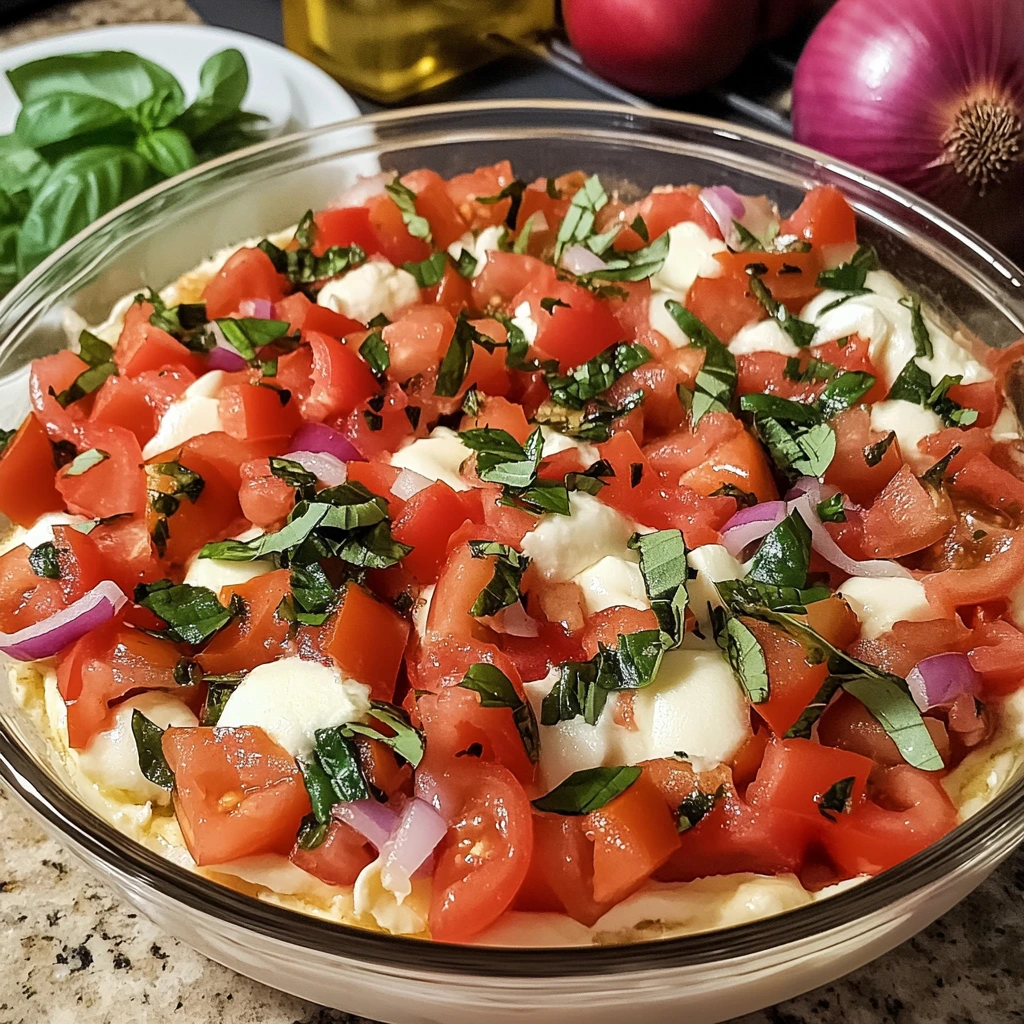 Bruschetta Dip 7 Ingredients Easy Delicious