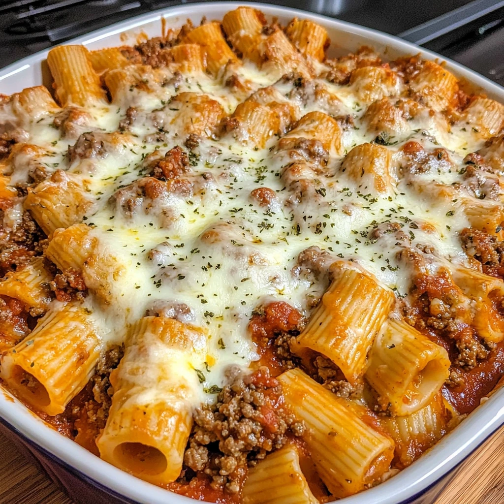 Cheesy Beef Rigatoni Bake 4 Servings Ultimate Delicious