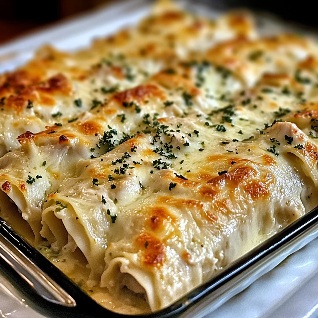 Chicken Alfredo Lasagna Rolls 30 Minutes Easy Delicious