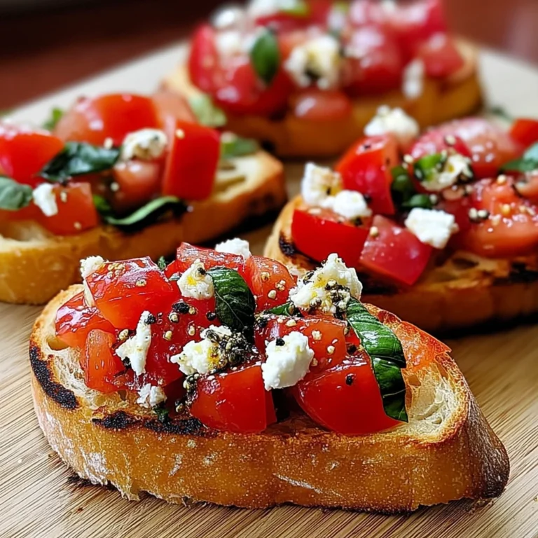 Classic Italian Bruschetta 4 Servings Perfect Delicious