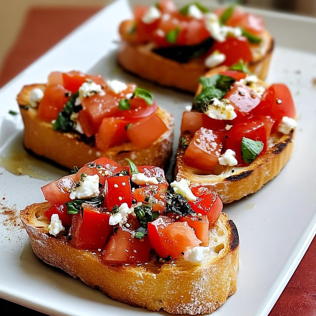 Classic Italian Bruschetta 4 Servings Perfect Delicious