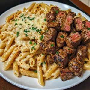 Creamy Cajun Steak Bites with Garlic Parmesan Penne Pasta 30 Minutes Ultimate Delicious