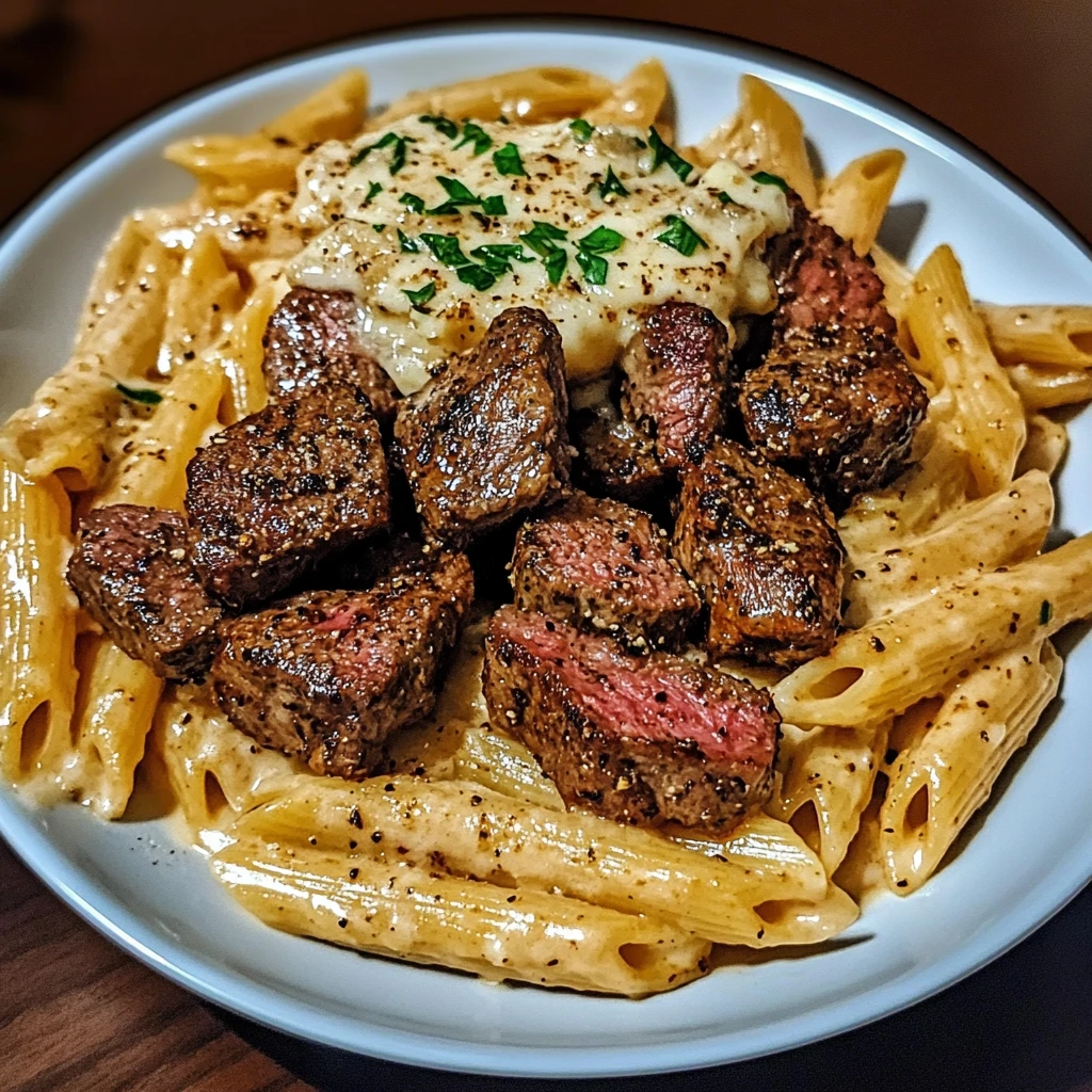 Creamy Cajun Steak Bites with Garlic Parmesan Penne Pasta 30 Minutes Ultimate Delicious