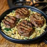 Creamy Pork Tenderloin Medallions with Orzo 30 Minutes Awesome Delicious