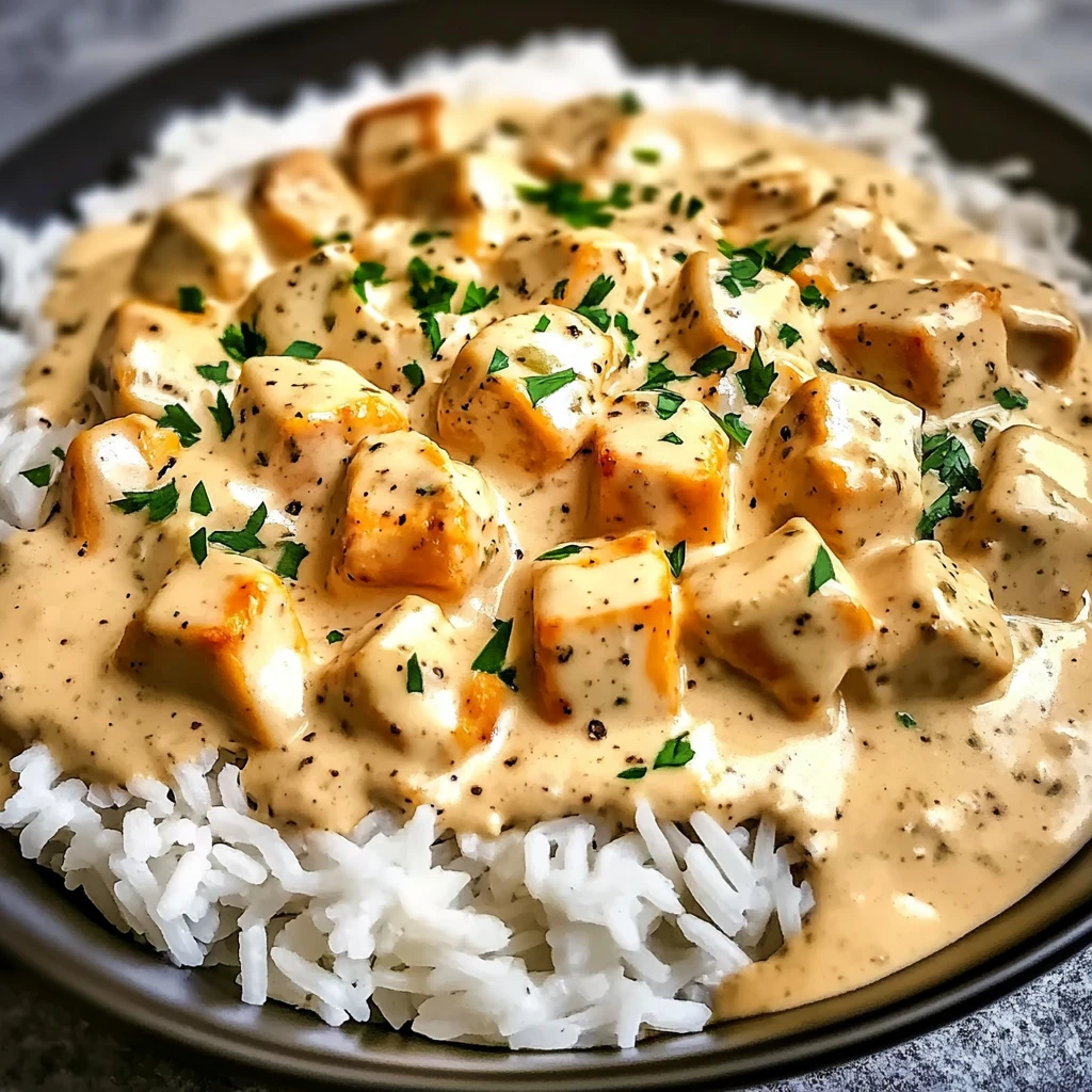Creamy Smothered Chicken and Rice 30 Minutes Easy Delicious