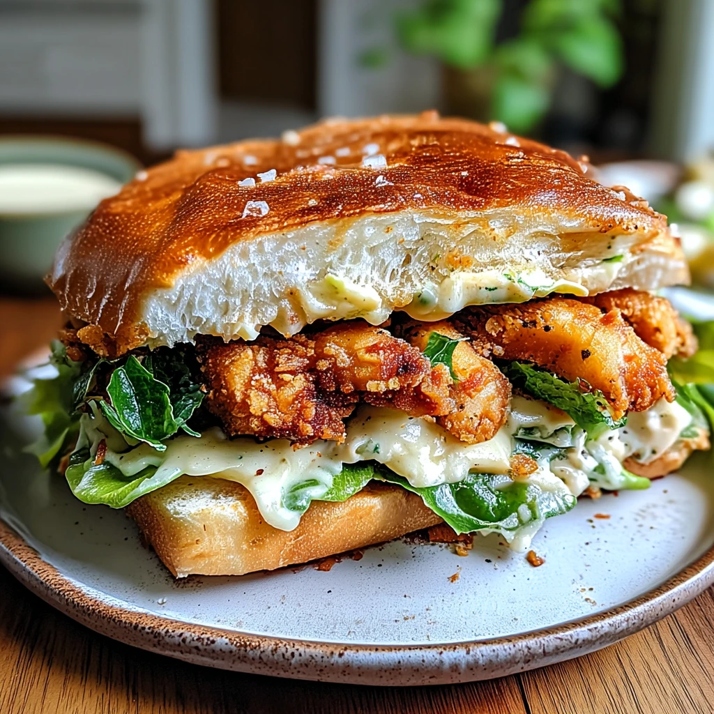 Crispy Chicken Caesar Sandwich 4 Servings Ultimate Delicious