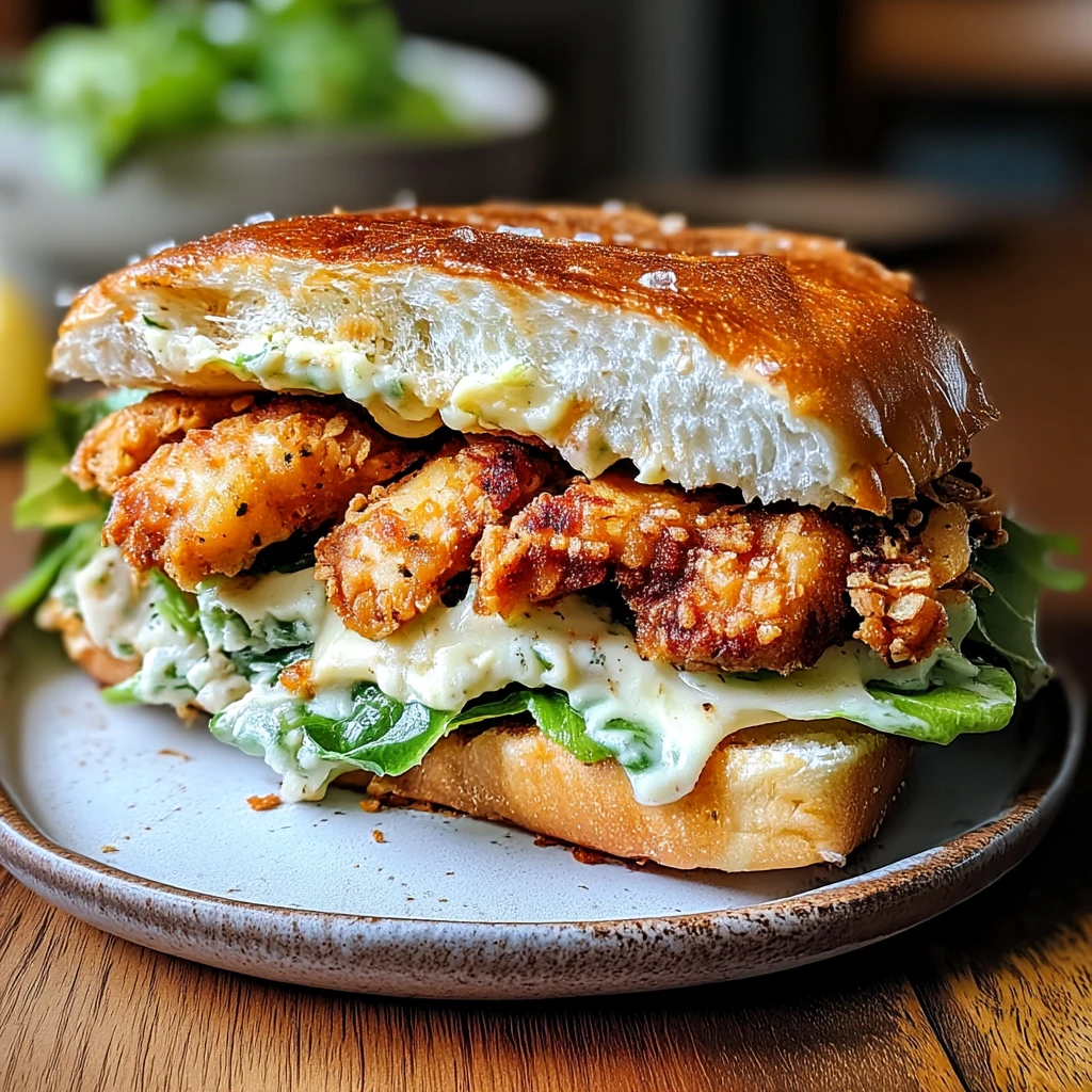 Crispy Chicken Caesar Sandwich 4 Servings Ultimate Delicious