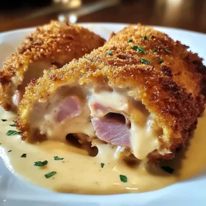 Crispy Creamy Chicken Cordon Bleu 4 Servings Ultimate Delicious