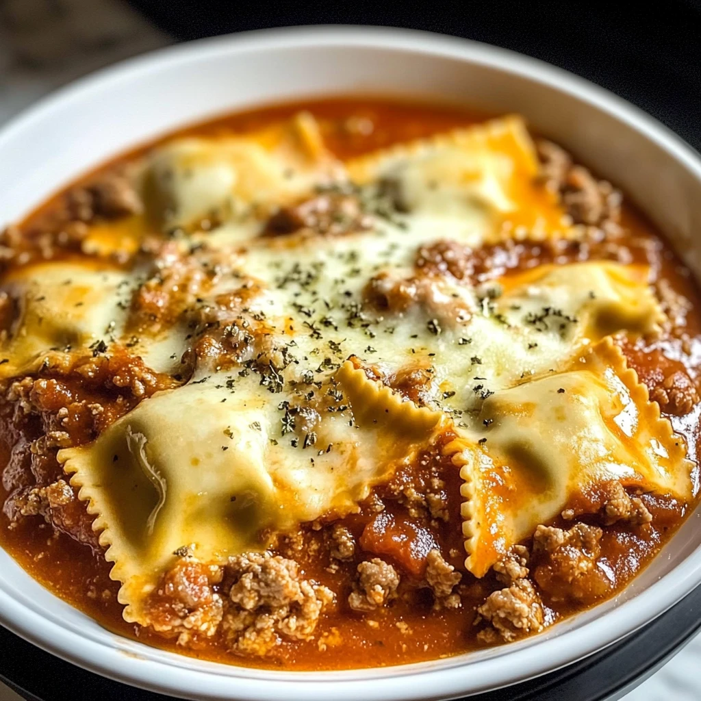 Crockpot Ravioli Lasagna 4 Servings Easy Delicious