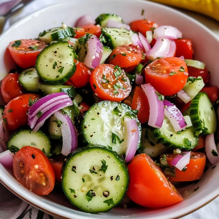 Cucumber Tomato Salad 4 Servings Ultimate Delicious