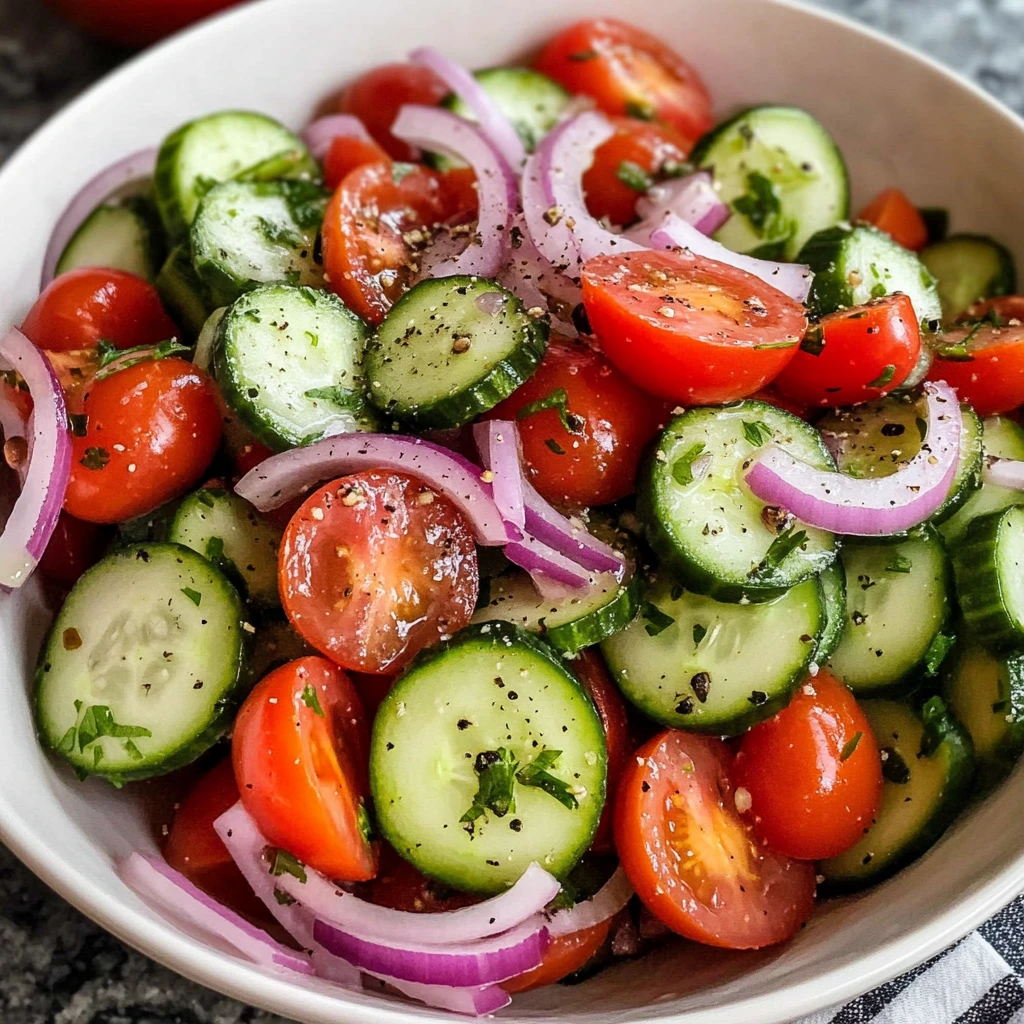 Cucumber Tomato Salad 4 Servings Ultimate Delicious