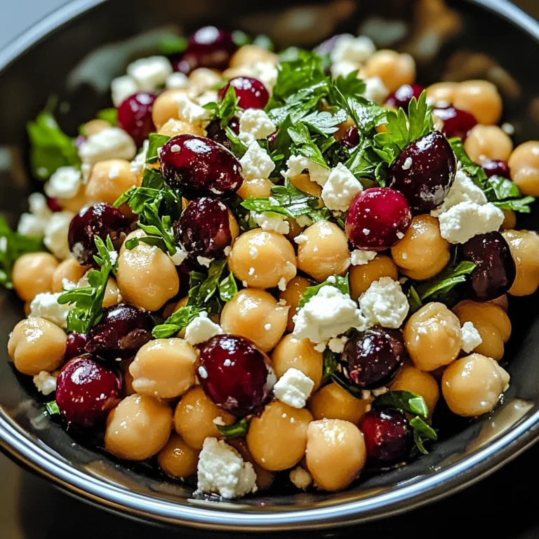 Feta and Cranberry Chickpeas 5 Steps to Perfect Salad