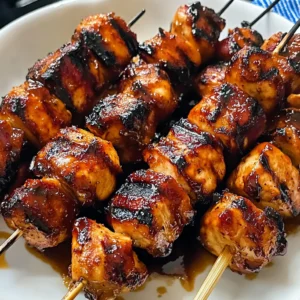 Grilled Honey BBQ Bacon Chicken Kabobs 30 Minutes Ultimate Delicious
