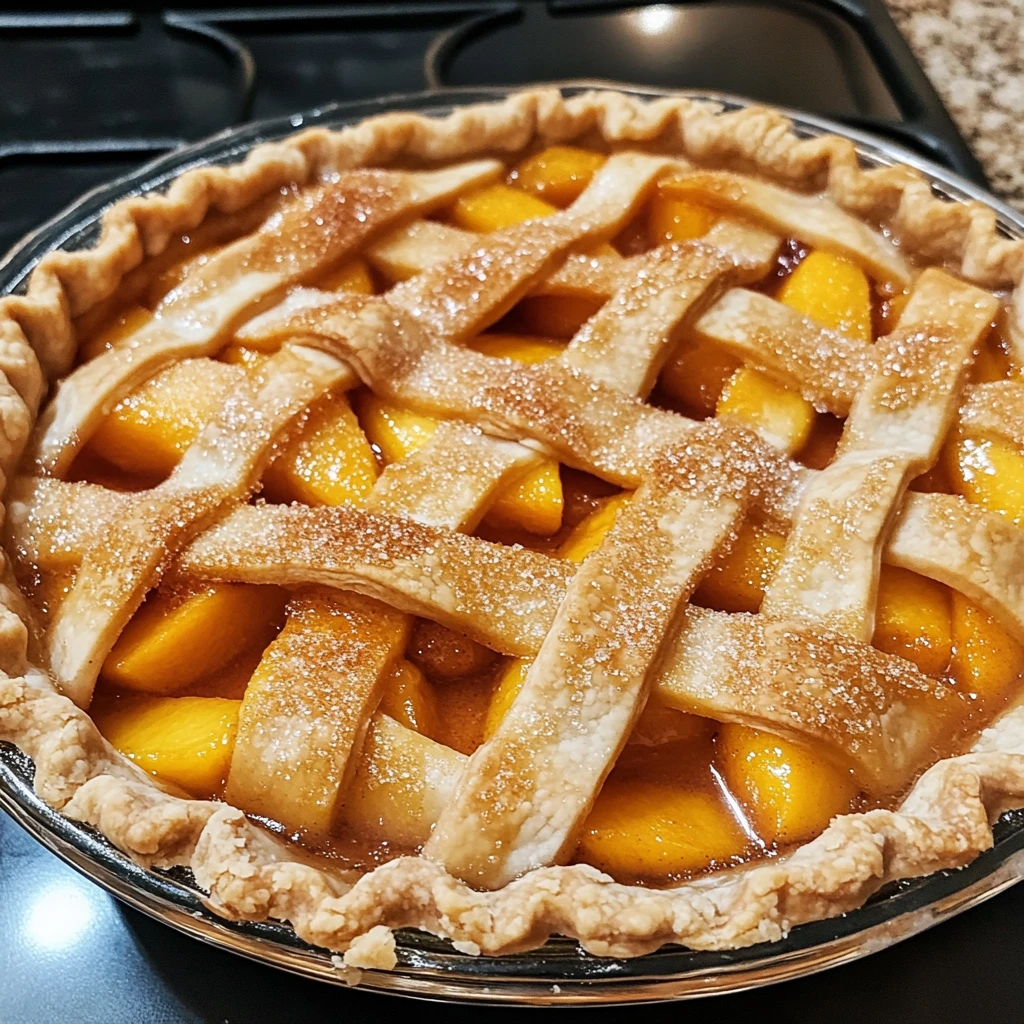 Homemade Southern Peach Pie 6 Ingredients Perfect Delicious