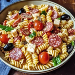 Italian Deli Pasta Salad 7 Ingredients Ultimate Delicious