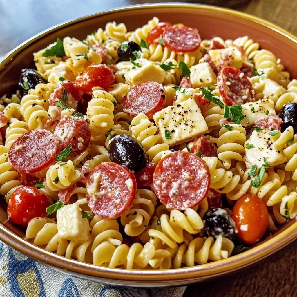 Italian Deli Pasta Salad 7 Ingredients Ultimate Delicious
