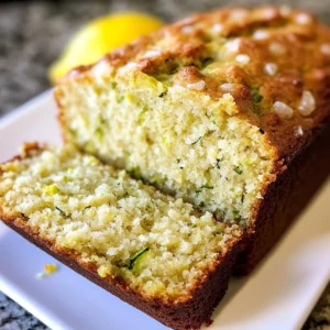Lemon Zucchini Bread 7 Ingredients Perfect Delicious