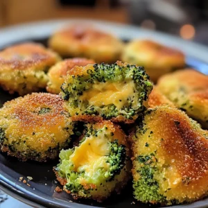 Low Carb Broccoli Cheese Rounds 4 Servings Easy Delicious