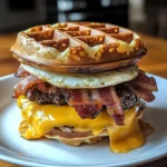 Maple Bacon Waffle Burger 6 Ingredients Ultimate Delicious