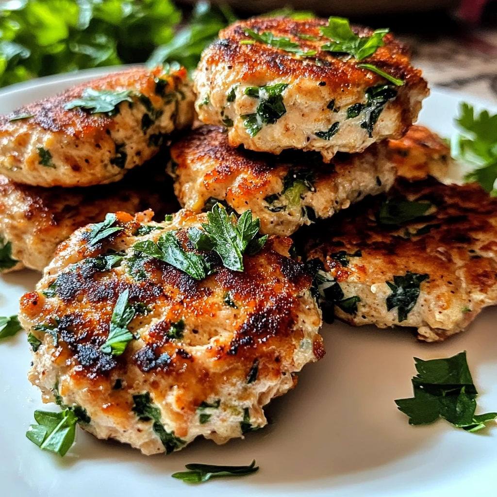 Mediterranean Chicken Patties 6 Ingredients Easy Delicious