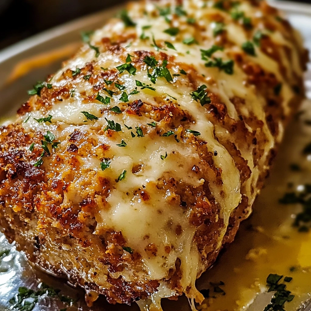 Melt-in-Your-Mouth Garlic Parmesan Chicken Meatloaf Recipe