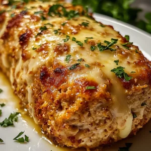 Melt-in-Your-Mouth Garlic Parmesan Chicken Meatloaf Recipe