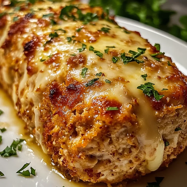Melt-in-Your-Mouth Garlic Parmesan Chicken Meatloaf Recipe