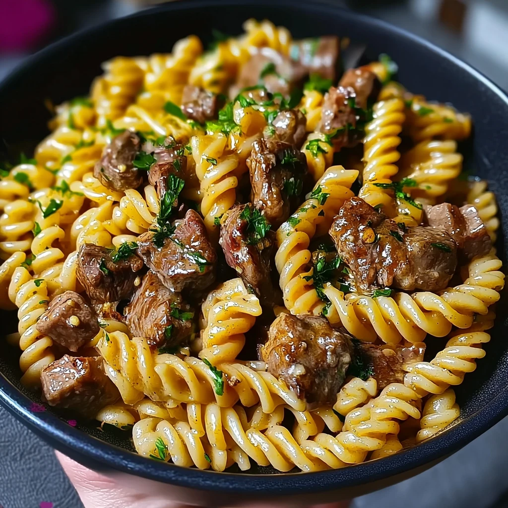 One-Pot Creamy Spicy Garlic Butter Steak and Pasta 30 Minutes Ultimate Delicious