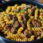One-Pot Creamy Spicy Garlic Butter Steak and Pasta 30 Minutes Ultimate Delicious