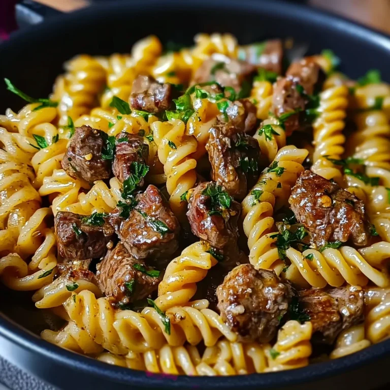One-Pot Creamy Spicy Garlic Butter Steak and Pasta 30 Minutes Ultimate Delicious