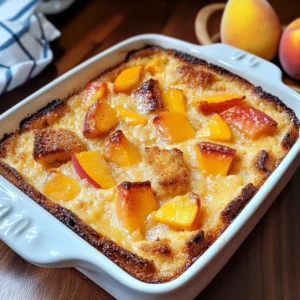 Peach Bread Pudding 5 Steps Ultimate Delicious