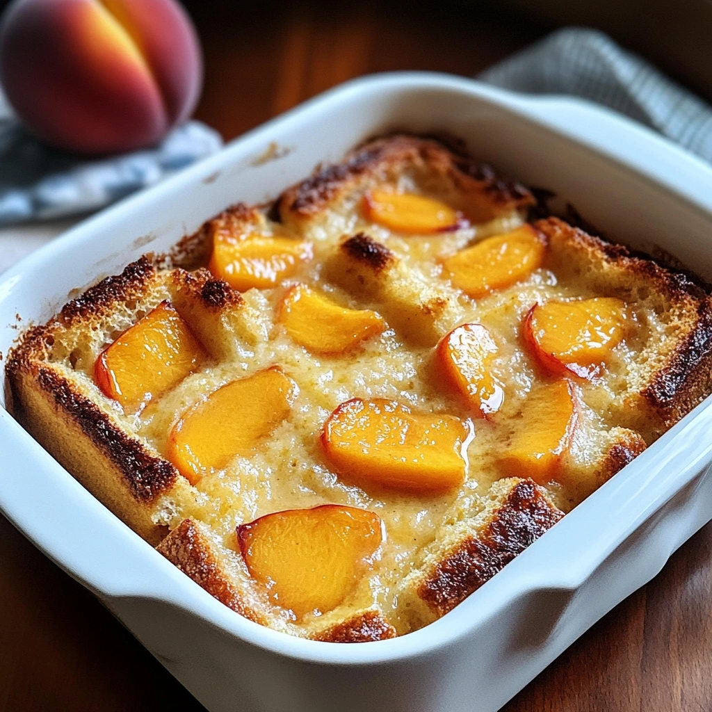 Peach Bread Pudding 5 Steps Ultimate Delicious