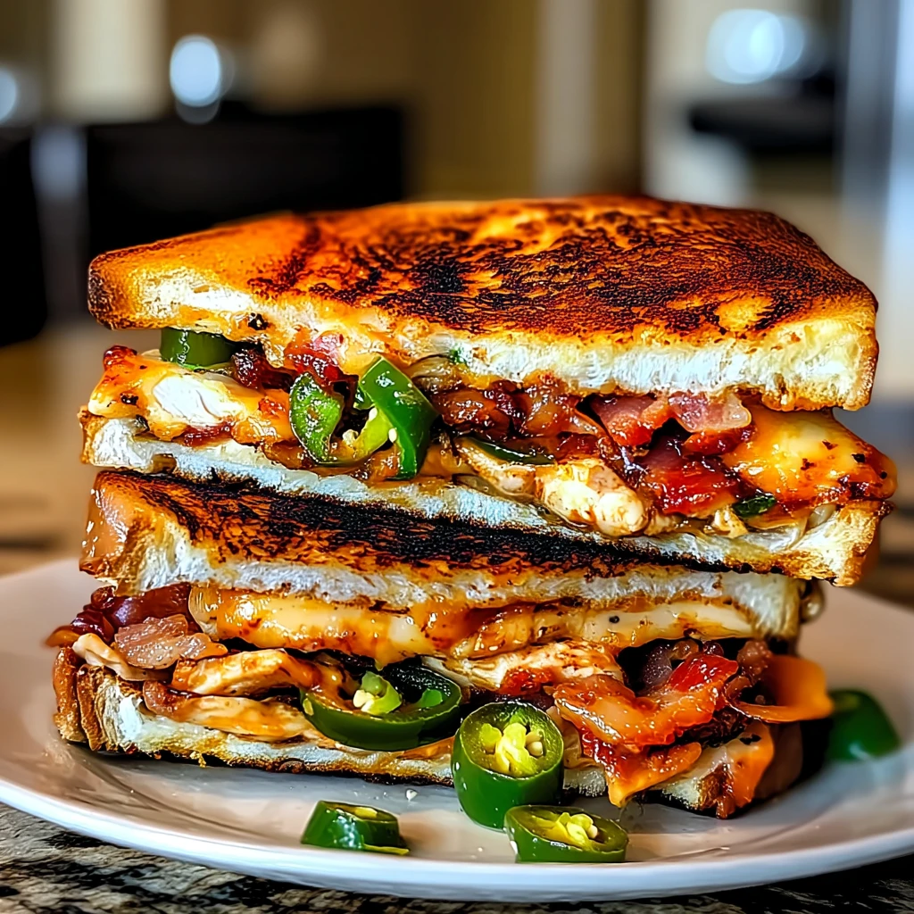 Spicy Bacon Jalapeño Chicken Melt 4 Ingredients Awesome Delicious