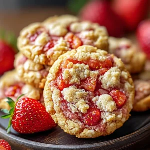 Strawberry Crunch Cookies 10 Ingredients Easy Delicious