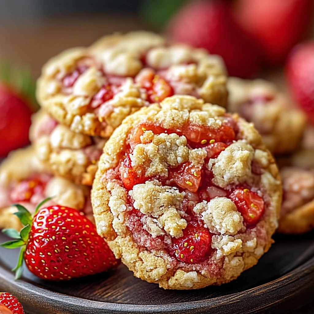 Strawberry Crunch Cookies 10 Ingredients Easy Delicious