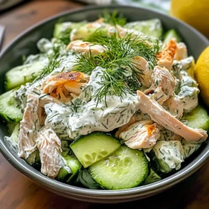 Tzatziki Chicken Salad 4 Servings Easy Delicious