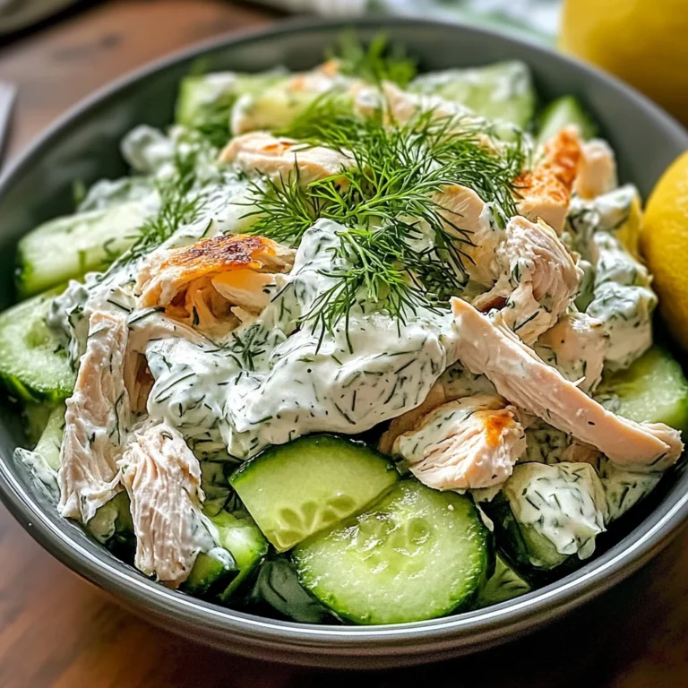 Tzatziki Chicken Salad 4 Servings Easy Delicious