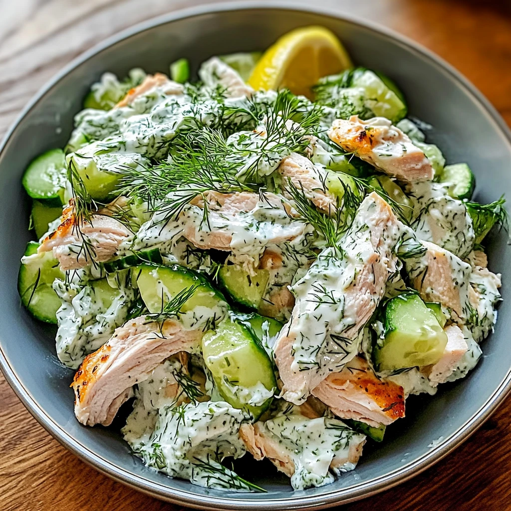 Tzatziki Chicken Salad 4 Servings Easy Delicious
